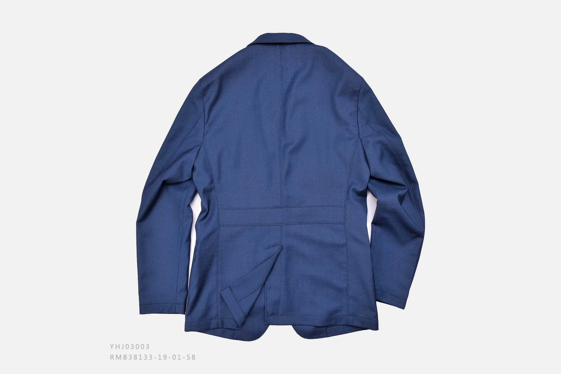 蓝色休闲西服外套