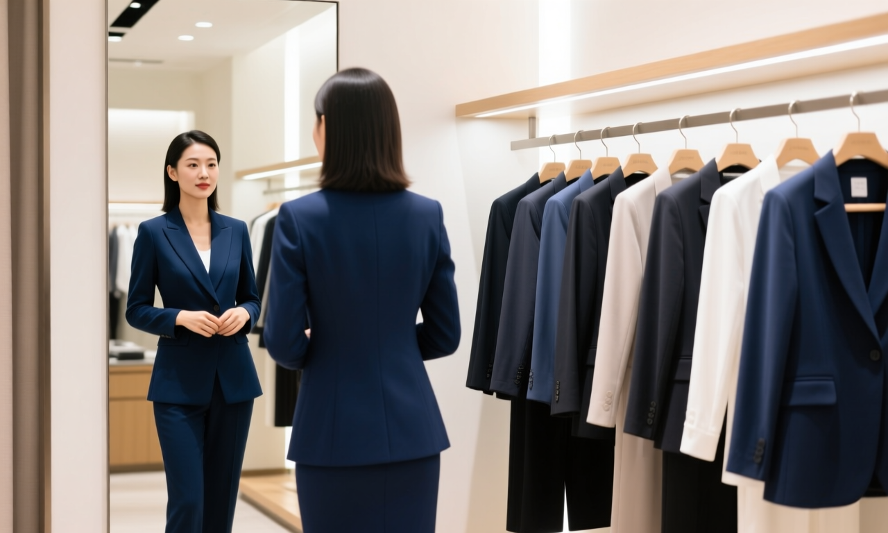 职业装实体店试衣区 职业装实体店试衣区
